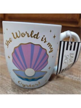 Luna & Sage The World is My Oyster Mug NEW